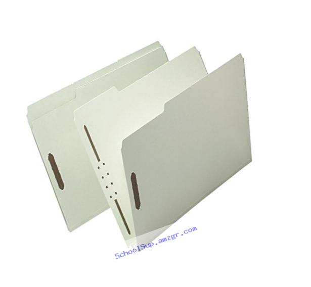 Smead 100% Recycled Pressboard Fastener File Folder, 1/3-Cut Tab, 2