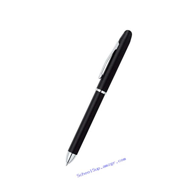 Cross Tech3+ Satin Black Multifunction Pen with Chrome Plated Appointments (AT0090-3)
