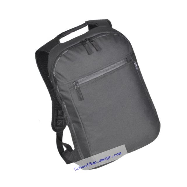 Everest Luggage Slim Laptop Backpack, Black, Black, One Size