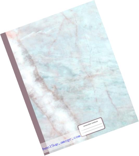 Composition Notebook: Blue Marble Soft Cover College Ruled Notebook 8.5x11 inch