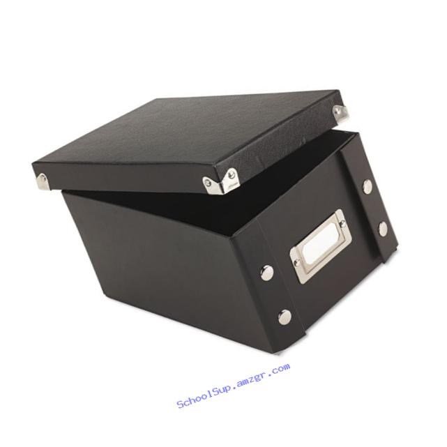 Snap-N-Store 4x6 Index Card Box, Black, SNS01577