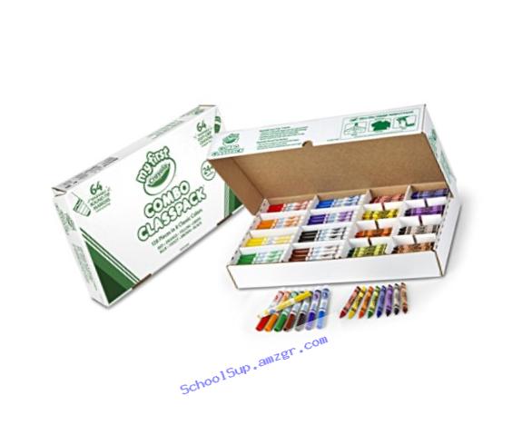 Crayola My First Washable Markers and Triangular Crayons, 128 Ct. Classpack
