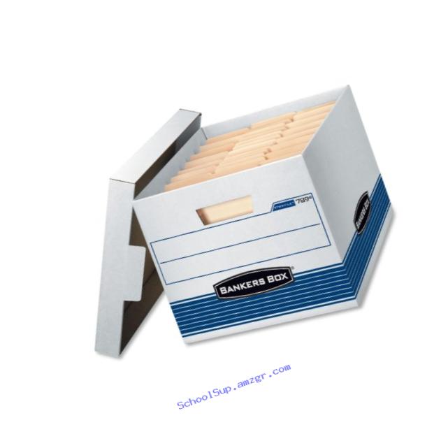 Bankers Box Stor/File Medium-Duty Storage Boxes, Letter/Legal, 4-Pack (0078907)