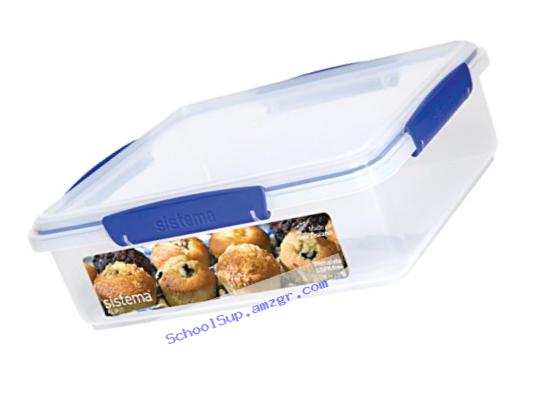 Sistema Klip It Collection Bakery Box Food Storage Container, 14.75 Cup