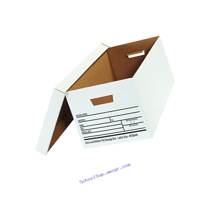 Aviditi FSB440 Auto Lock Bottom File Storage Boxes, 24
