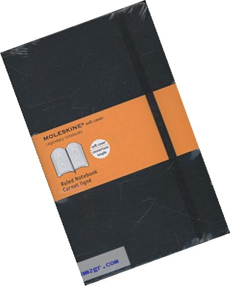 Moleskine Classic Ruled Soft Cover Notebook, Large 5 x 8.25-Inches (Classic Notebooks)