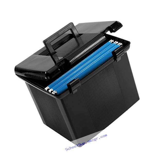 Pendaflex Portable File Box, Black, 11