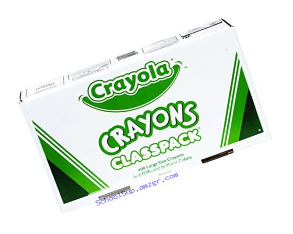 Crayola 400ct Large Size Crayon Classpack 8 colors (52-8038)