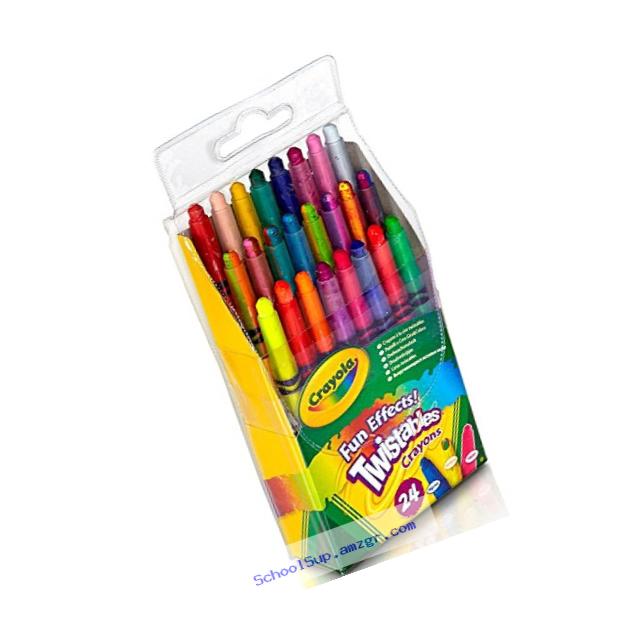 Crayola Fun Effects Mini Twistables Crayons, 24-Count,  1 pack