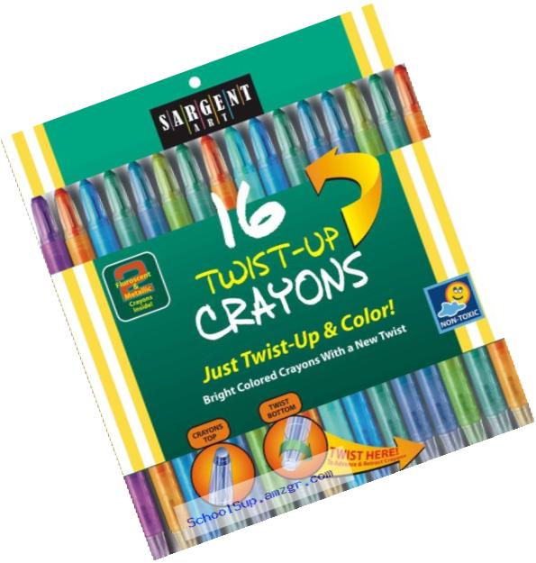 Sargent Art 55-0981 16-Count Twist-Up-Crayons