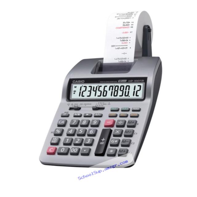 Casio Inc. HR-100TM mini desktop printing Calculator