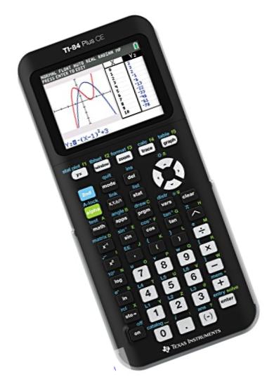 Texas Instruments TI-84 PLUS CE Graphing Calculator,  Black (Frustration-Free Packaging)