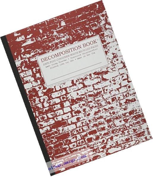 Brick in the Wall Decomposition Book: Blank (Unruled) Composition Notebook With 100% Post-consumer-waste Recycled Pages